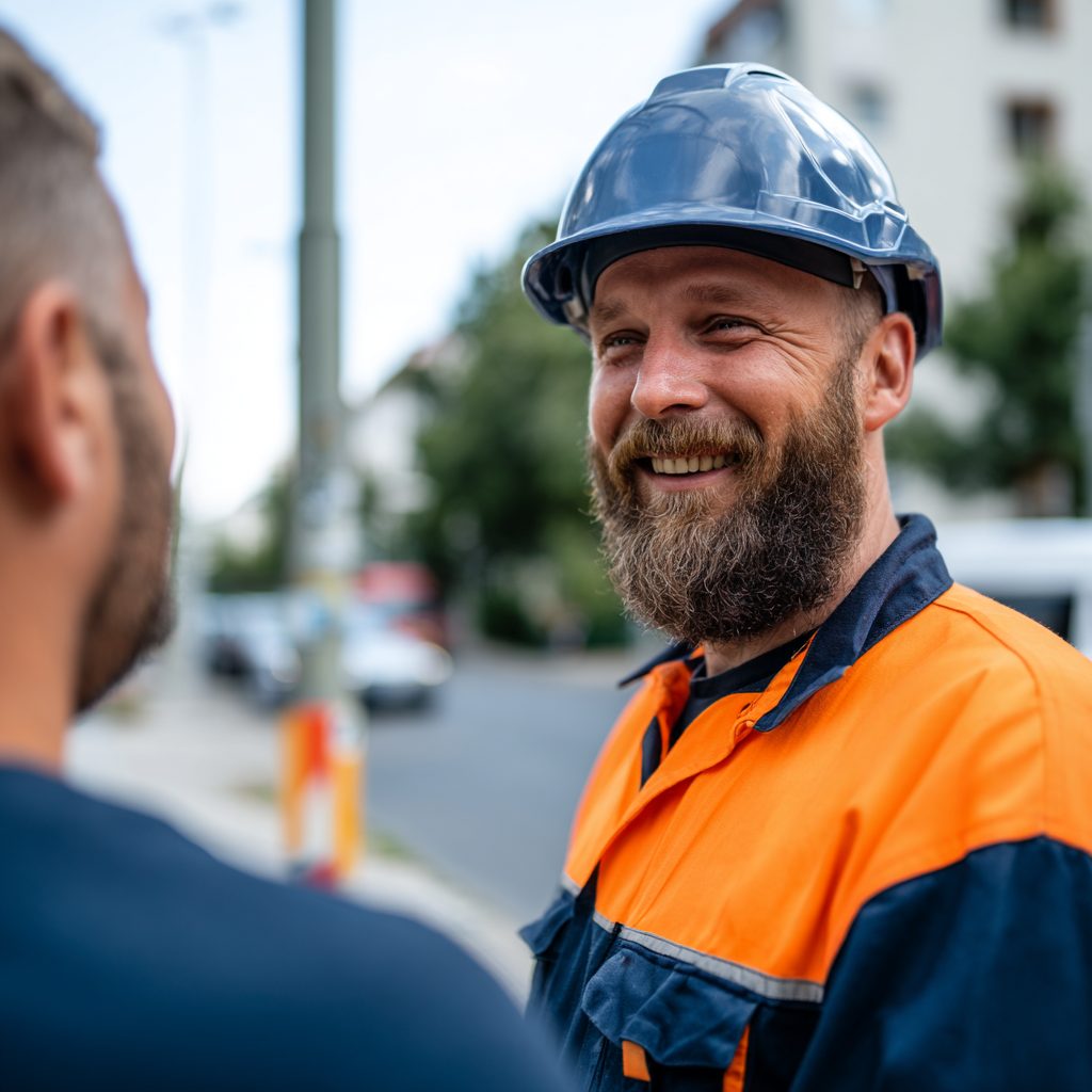 Auf dem Foto sieht man einen Monteur, der seinen Job im Saarland bei dem Stellenportal www.stellenangebotesaarland.de gefunden hat.