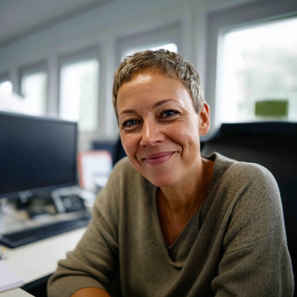 Das Foto zeigt eine Sachbearbeiterin, die im Saarland einen Job sucht.