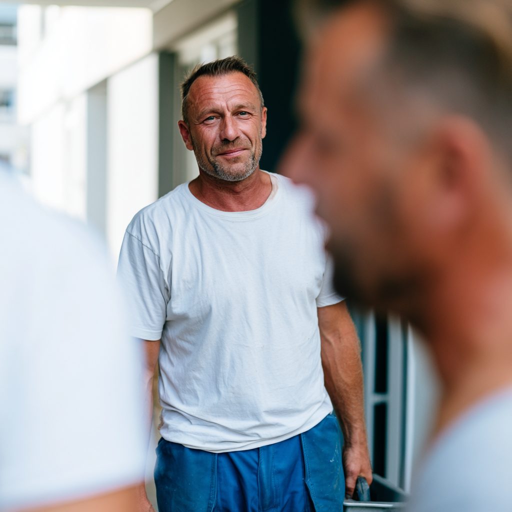 Auf dem Foto sieht man einen Facilitymanager und Sachbearbeiter für Gebäude, der seinen neuen Job im Saarland über stellenangebotesaarland.de gefunden hat.
