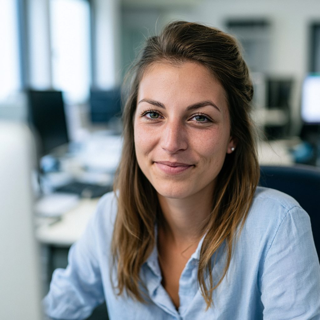 Auf dem Foto sieht man eine Mitarbeiterin einer Pharmafirma, die für die Hygieneprüfung und -dokumentierung zuständig ist. Sie hat ihren Job im Saarland über das spezielle Saarlandjobportal stellenangebotesaarland.de gefunden.