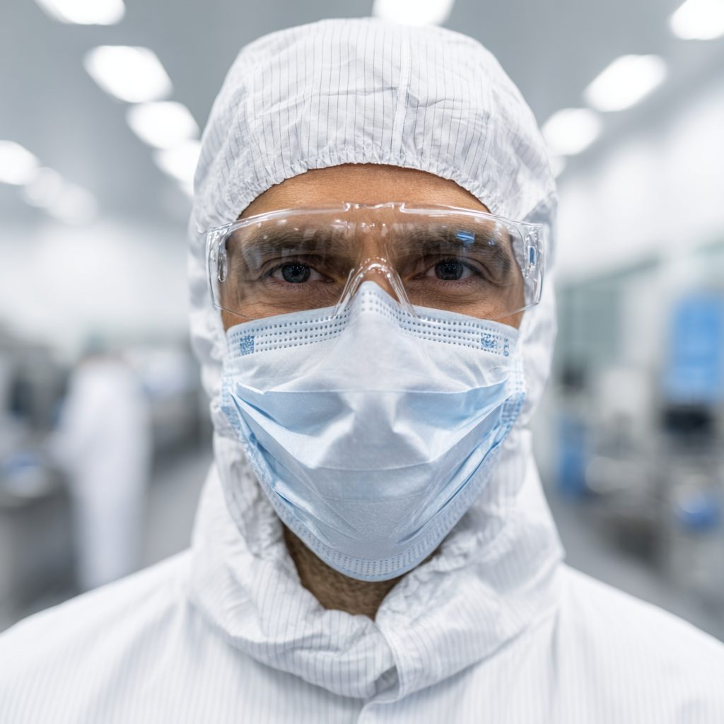 Das Foto zeigt einen Mitarbeiter eines saarländischen Pharmaunternehmens, der seinen neuen Job über www.stellenangebotesaarland.de gefunden hat.